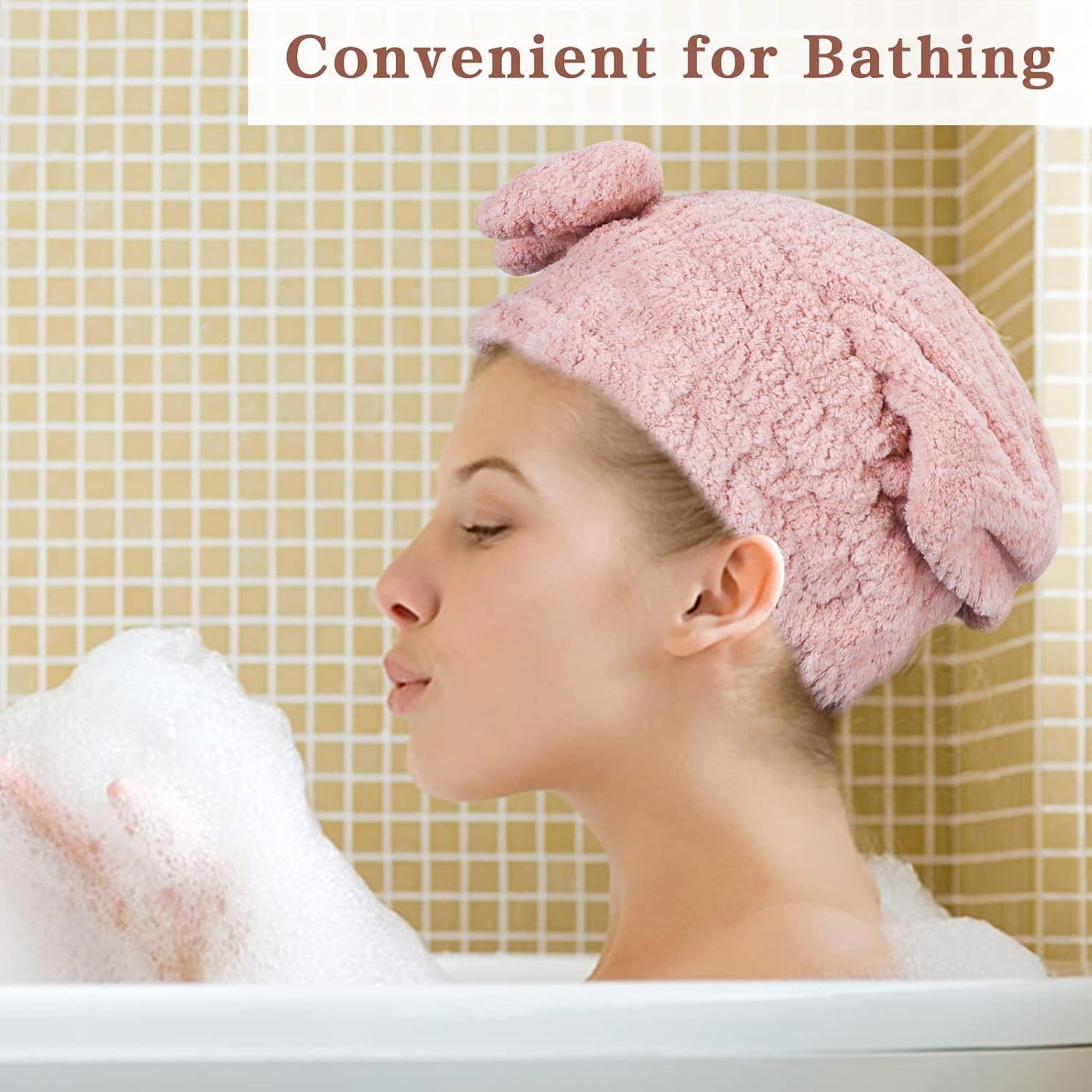 Bow Micro Fiber Hair Towel