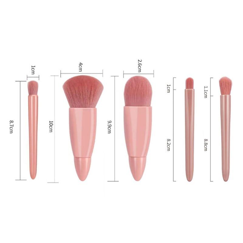 5pcs Makeup Brush With Storage Box