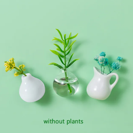 Magnetic Mini Flower Vase Fridge ( Pack of 3 )