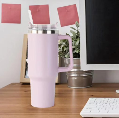 Stainless Steel Travel Milk,Juices & Water Mug With Straw