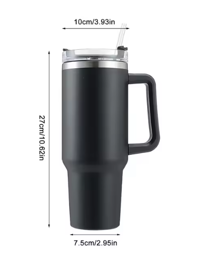 Stainless Steel Travel Milk,Juices & Water Mug With Straw