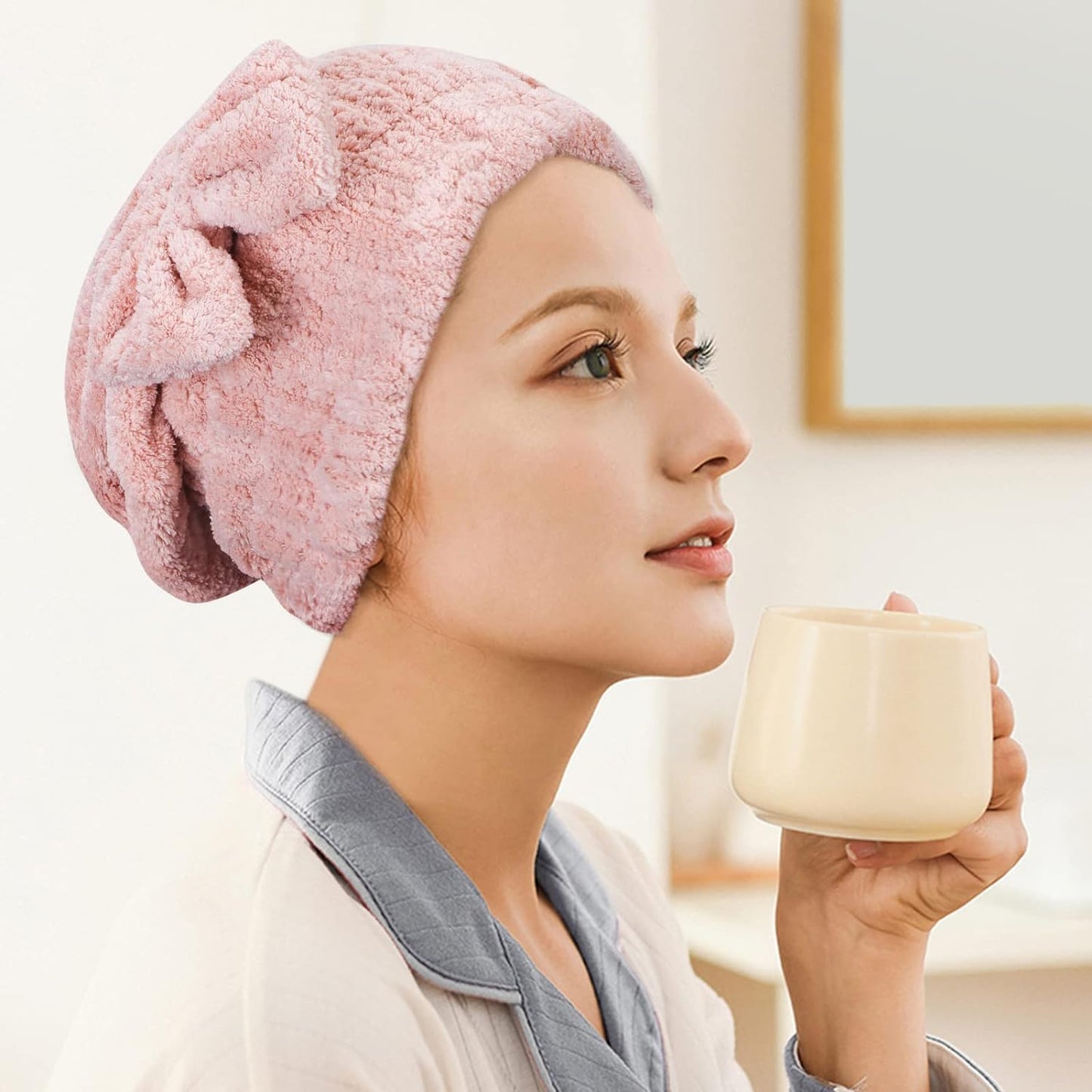 Bow Micro Fiber Hair Towel