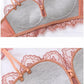 Lavender Gathered Lingerie Set - Stylish Bra and Panty with Beautiful Back