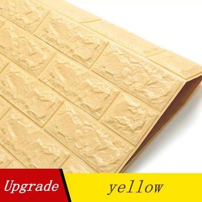 3d stereo wall stickers living room moisture-proof warm wallpaper brick wallpaper wall waterproof foam self-adhesive stickers (SS)