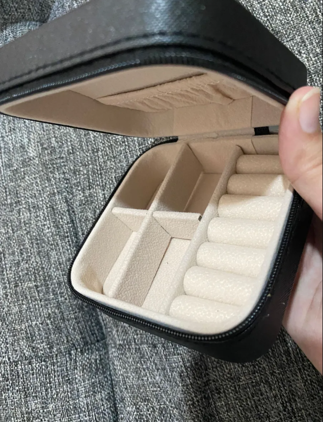 Faux Leather Jewelry Organizer