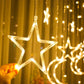 Big Moon Big Stars Curtain String Fairy Lights