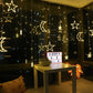 Big Moon Big Stars Curtain String Fairy Lights