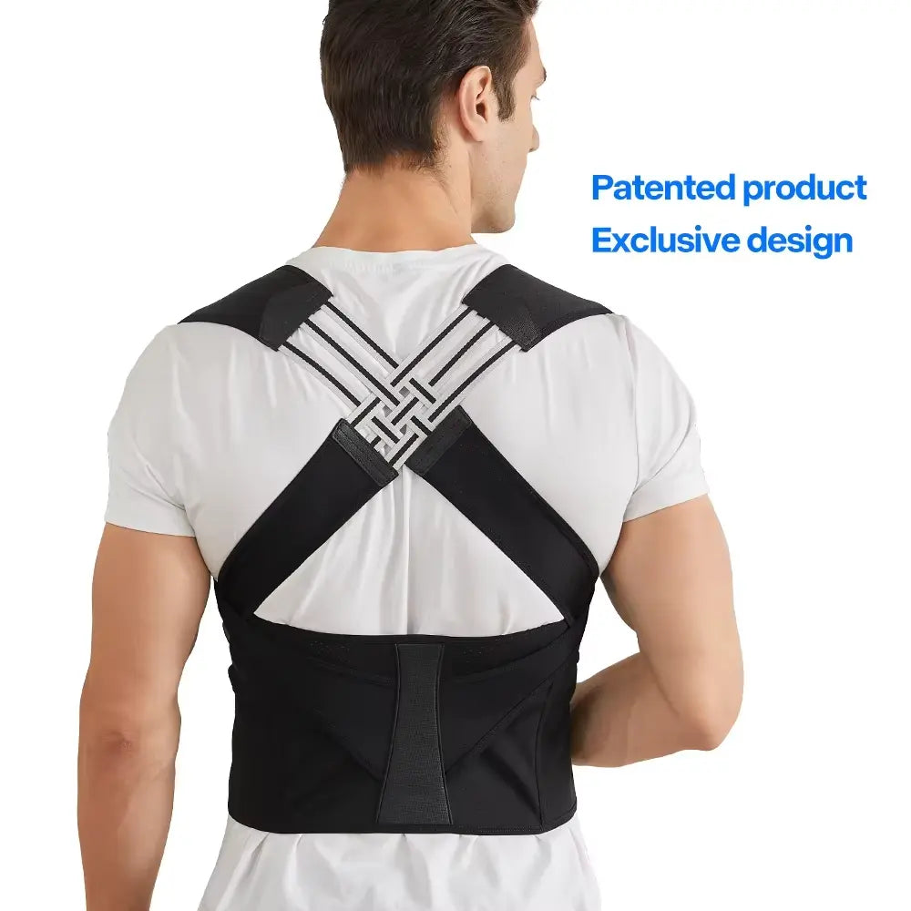 Posture Body Support Corrector for Men & Women | Comfortable Back Alignment Brace for Better Posture