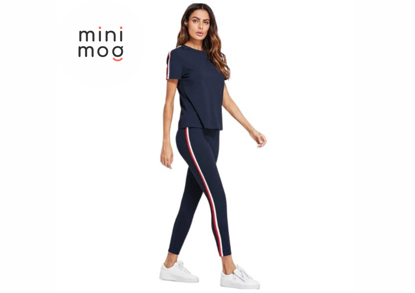 Side strip summer Tracksuit for women