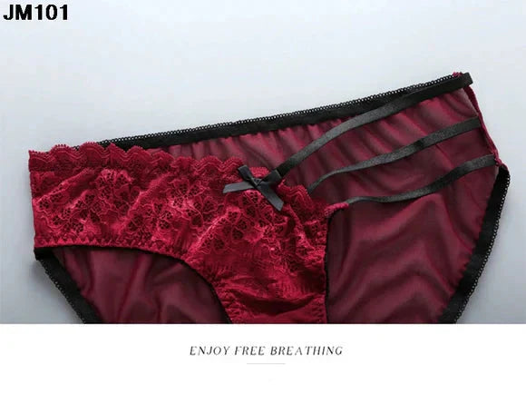 Push-Up Padded Lace Bra & Panty Set - Seamless Back Closure Lingerie Set