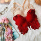 Chic Butterfly Embroidered Lace  Women's Bra