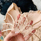 Chic Butterfly Embroidered Lace  Women's Bra
