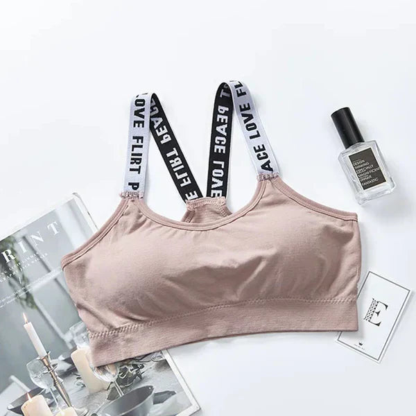 Gym Fitness Bra For Women Yoga Pad Sportswear Vest Tank Tops Push Up Sports Bras