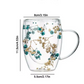 Floral Serenity Double Wall Mug – Real Flowers Elegant & Insulated