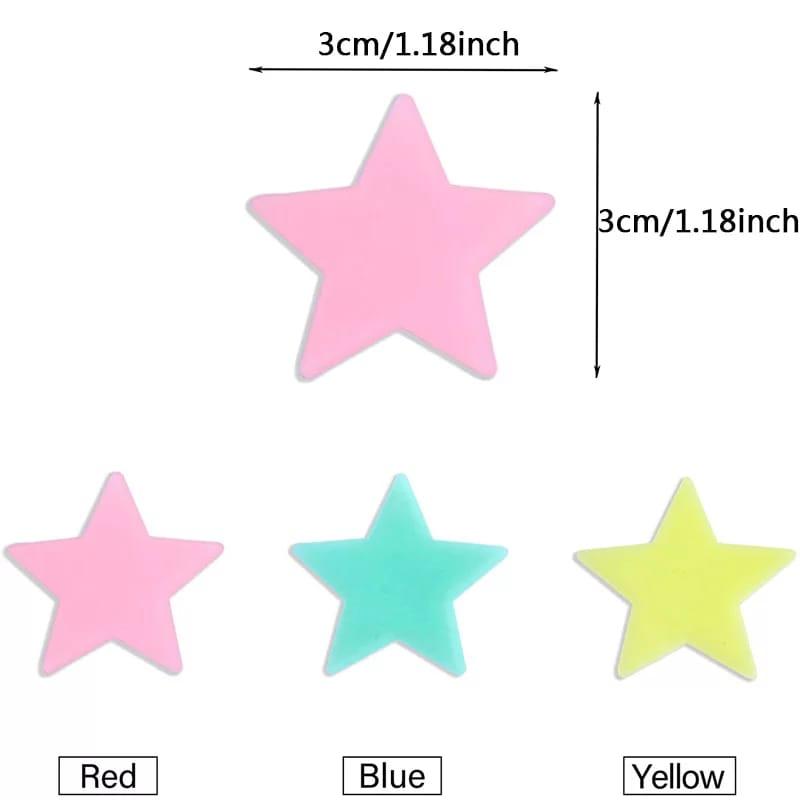 3D Stars Glow - 100-Pieces
