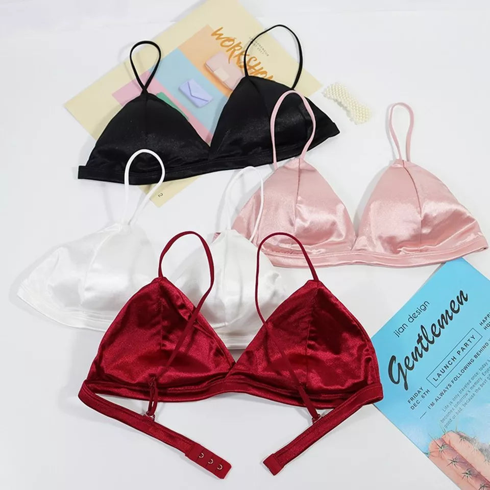 Women Seamless Bras Deep V Push Up Polyester Bralette Breathable Tube Top