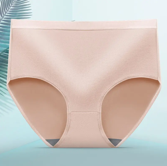 Comfortable Seamless Plus Size Women’s Panties – Mid Waist Hip Lifting Briefs for Everyday Wear