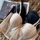 Women’s Soft Steel Ring Fishbone Bra - Adjustable Side Collection Bra for Bust Shaping