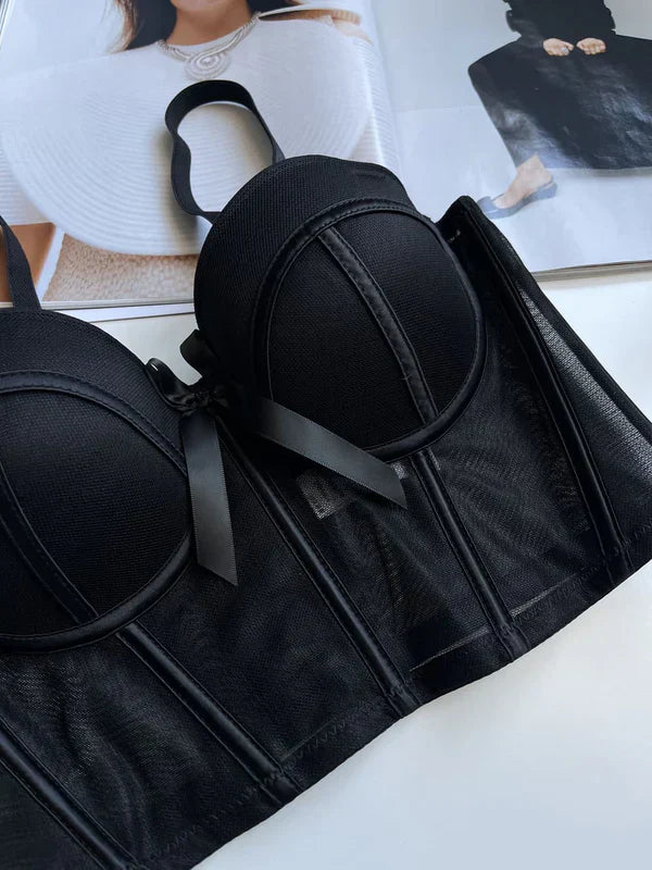 Women’s Soft Steel Ring Fishbone Bra - Adjustable Side Collection Bra for Bust Shaping