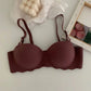 Women One Piece Convertible Straps Bra Seamless Push Up Underwear Solid Color Wireless Lingerie