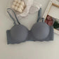 Women One Piece Convertible Straps Bra Seamless Push Up Underwear Solid Color Wireless Lingerie
