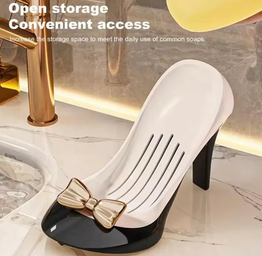 High Heel Shape Soap Holder - Space Saving Shoe Soap Dish