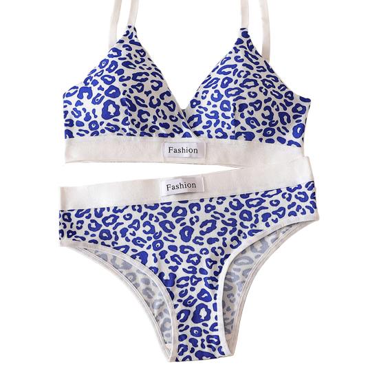 Leopard Print Soft Padded Push-Up Bra Set – High-Quality Imported Free Size Lingerie