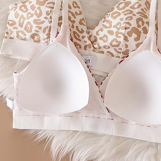Leopard Print Soft Padded Push-Up Bra Set – High-Quality Imported Free Size Lingerie