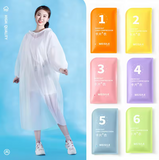 Portable Thick Raincoat – Unisex Disposable Rain Cover for Outdoor & Travel