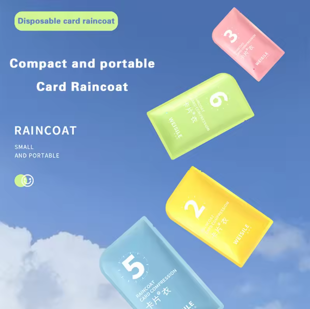 Portable Thick Raincoat – Unisex Disposable Rain Cover for Outdoor & Travel