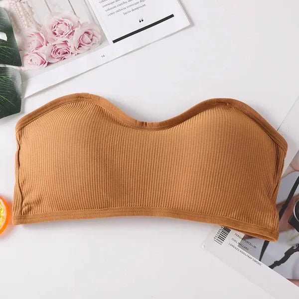 Strapless Cotton Bra - Anti-Slip Sexy Bust-Wrapped Bottoming Bra