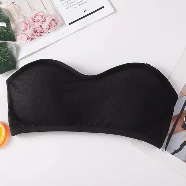 Strapless Cotton Bra - Anti-Slip Sexy Bust-Wrapped Bottoming Bra