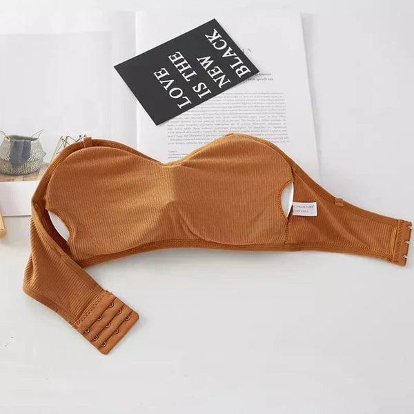 Strapless Cotton Bra - Anti-Slip Sexy Bust-Wrapped Bottoming Bra