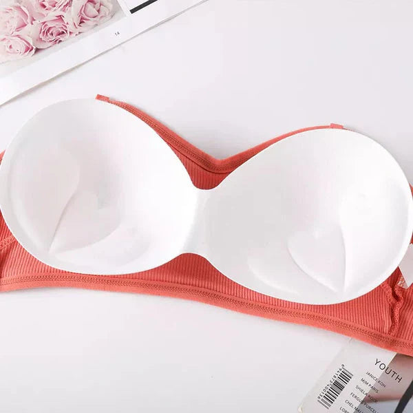Strapless Cotton Bra - Anti-Slip Sexy Bust-Wrapped Bottoming Bra