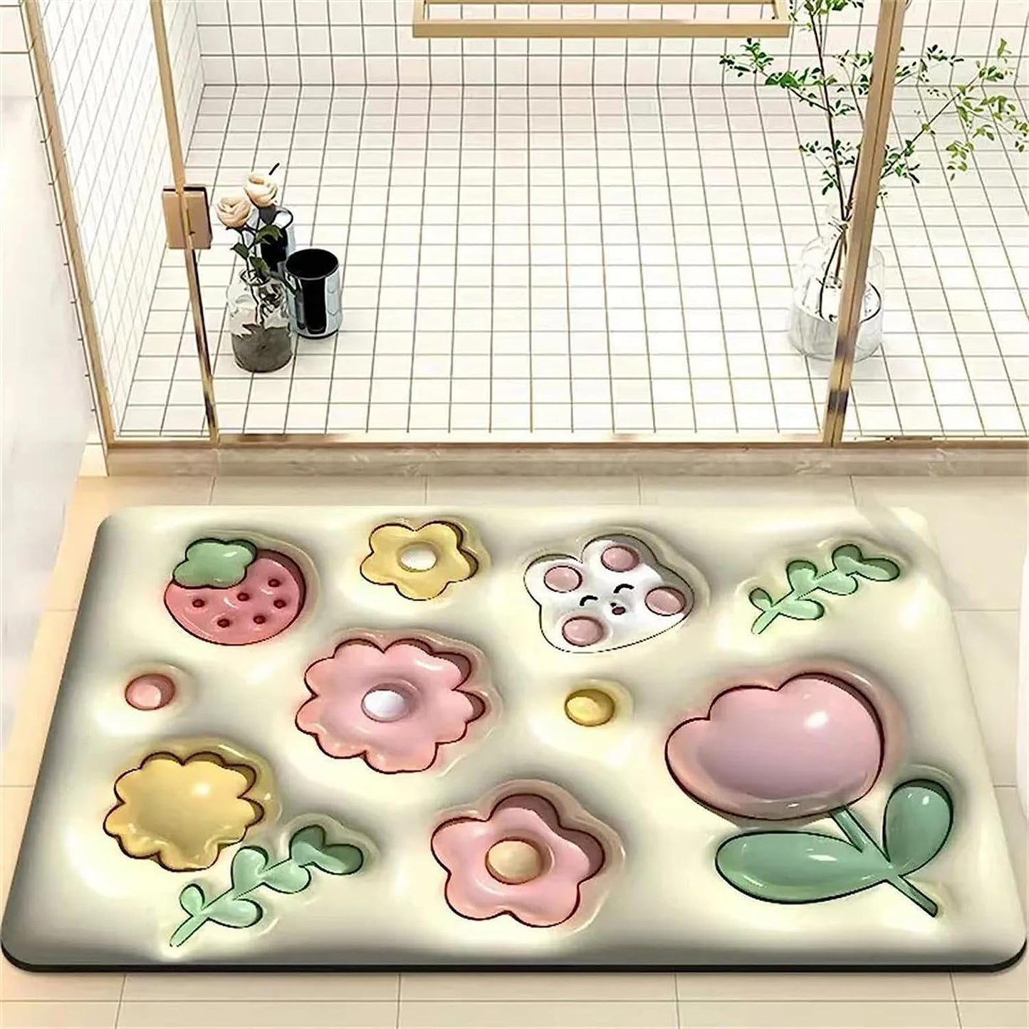 Ultra-Absorb 3D Water Absorber Home Mat – Quick Dry, Non-Slip, and Stylish