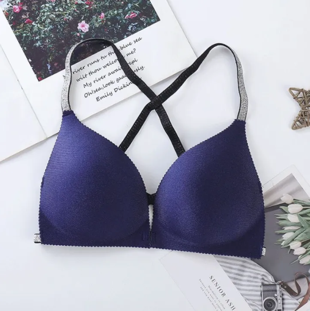 Shockproof Push-Up Sport Bra – Seamless Beauty & Support