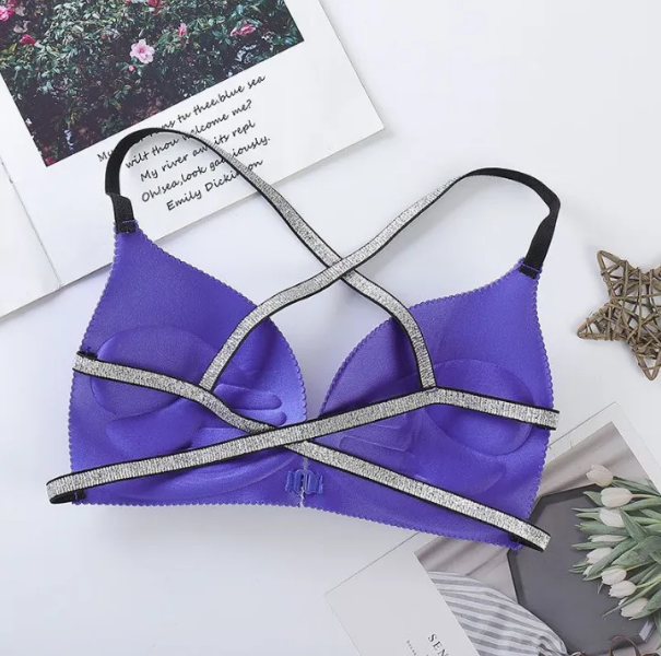 Shockproof Push-Up Sport Bra – Seamless Beauty & Support