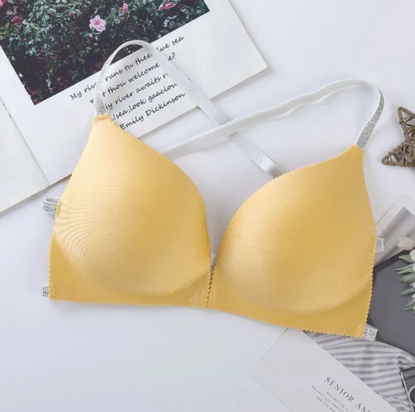 Shockproof Push-Up Sport Bra – Seamless Beauty & Support