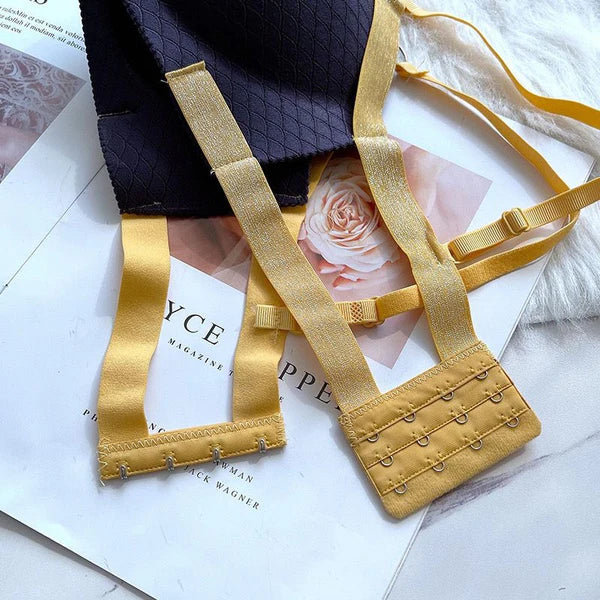 Glamorous Glitter Contrast Padded Bra with Adjustable Back Hook Closure