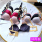 Glamorous Glitter Contrast Padded Bra with Adjustable Back Hook Closure
