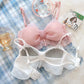 Women's Sexy Bow Mesh Bra Underwear Lolita Sweet Pure Comfortable Breathable Bralette