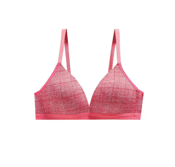 Thin & Light Scarless Girl's Bra, Simple And Comfortable, Small Chest No Steel Ring New Style