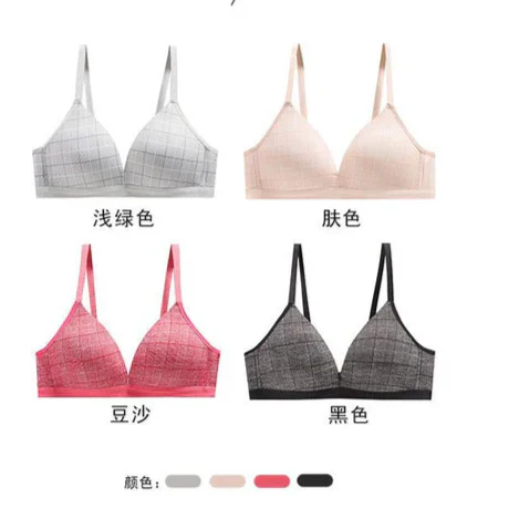 Thin & Light Scarless Girl's Bra, Simple And Comfortable, Small Chest No Steel Ring New Style