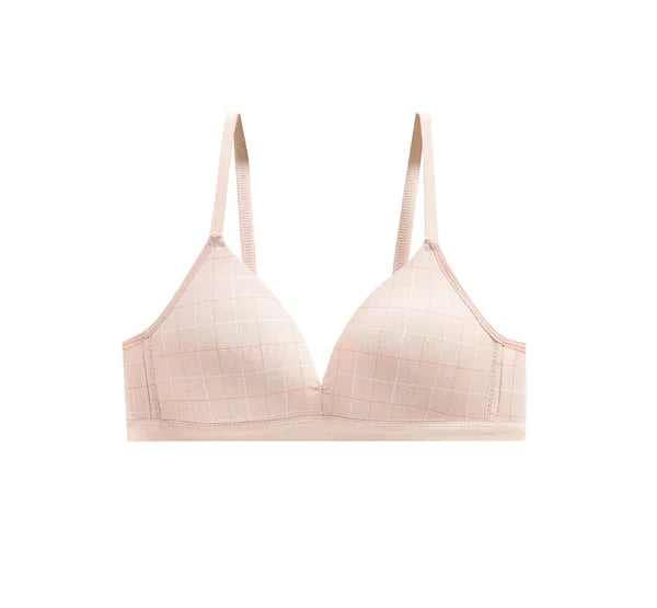 Thin & Light Scarless Girl's Bra, Simple And Comfortable, Small Chest No Steel Ring New Style