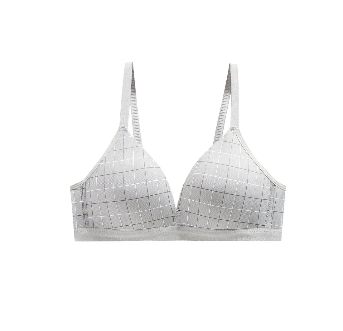Thin & Light Scarless Girl's Bra, Simple And Comfortable, Small Chest No Steel Ring New Style