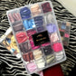 576 PCS Reusable Artificial Nails - 24 Colors with Storage Box