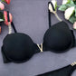 Women’s V-Shaped Metal Bra & Low Waist Thong Lingerie Set with Chain Details