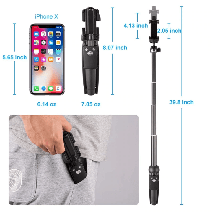 Wireless Selfie Stick &amp; Tripod