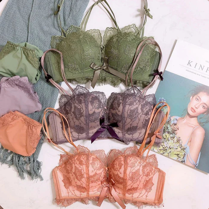 Soft Push-Up Embroidered Bridal Bra & Panty Set