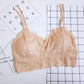 Women Lace Flower Bras Comfortable Top Solid Color Bralette Hollow Out Vest Wireless Lingerie